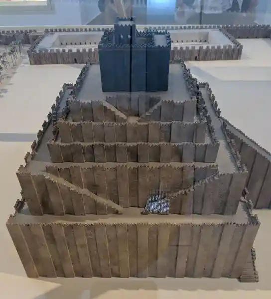 Etemenanki, House of the Foundation of Heaven and Earth, Model of the Marduk Temple in Babylon, located at the Pergamon museum, Germany